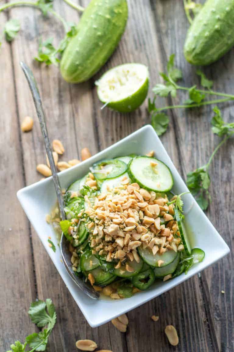 Thai Inspired Cucumber Salad