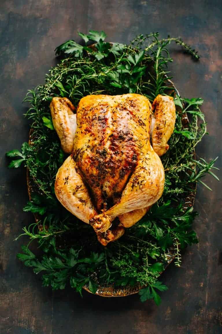 Incredible Whole Roasted Chicken with Herbs