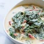Lightened Up Creamed Spinach (Video!)