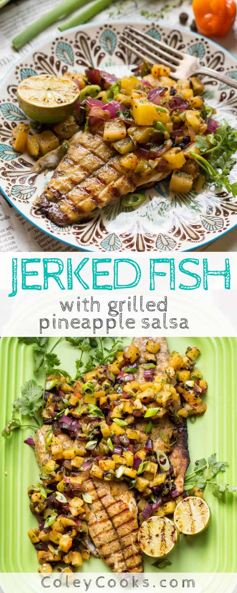 Jerk Fish - for Jamaican week!