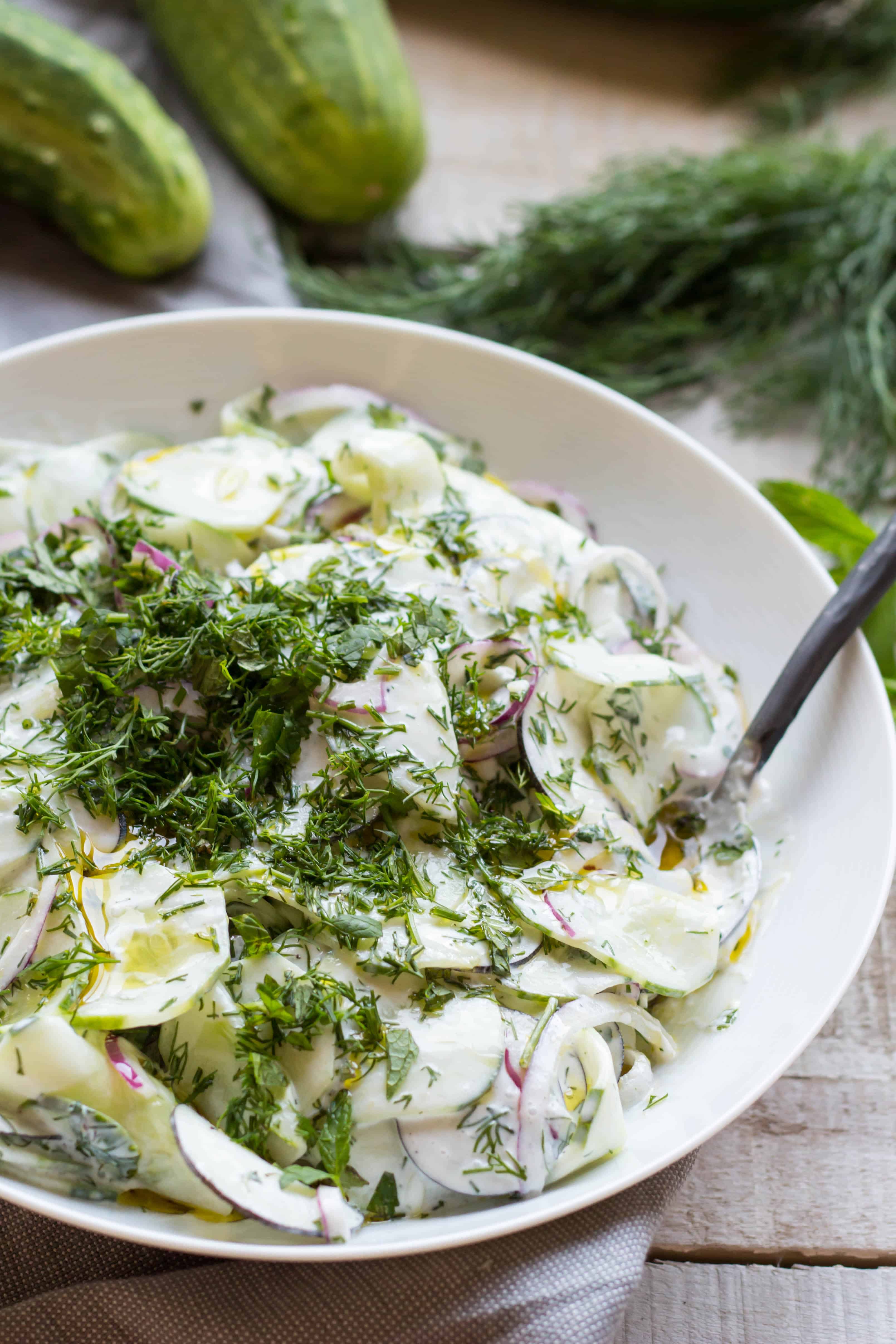 Cucumber Radish Salad with Yogurt (Video!) | Coley Cooks...