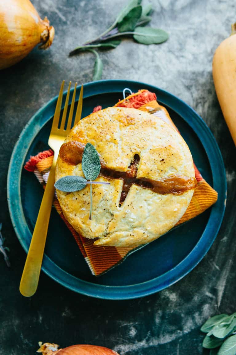 Turkey Pot Pies With Bacon, Caramelized Onions + Butternut Squash ...