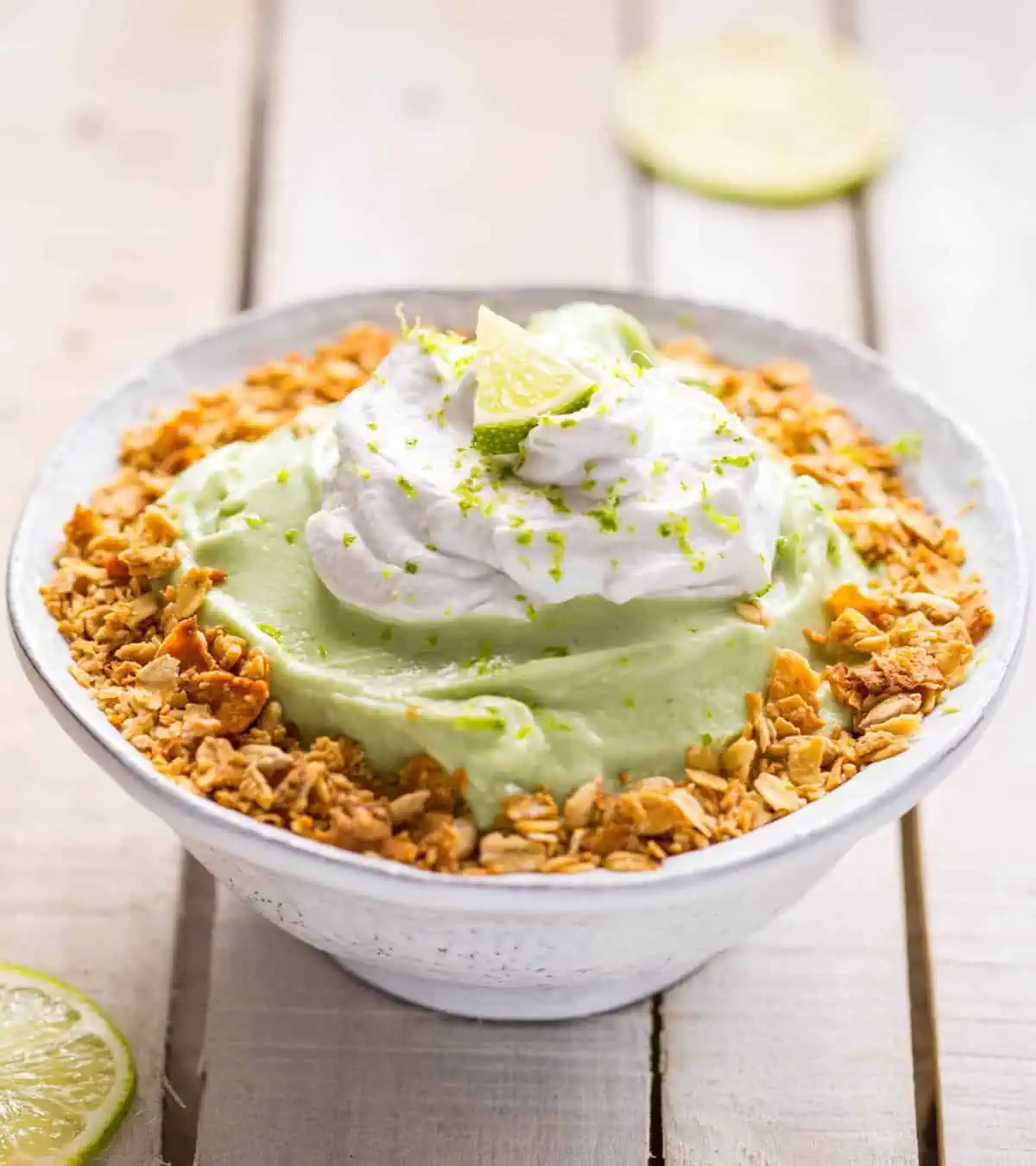 The Art of the Smoothie Bowl by Nicole Gaffney - Key Lime Pie Smoothie Bowl