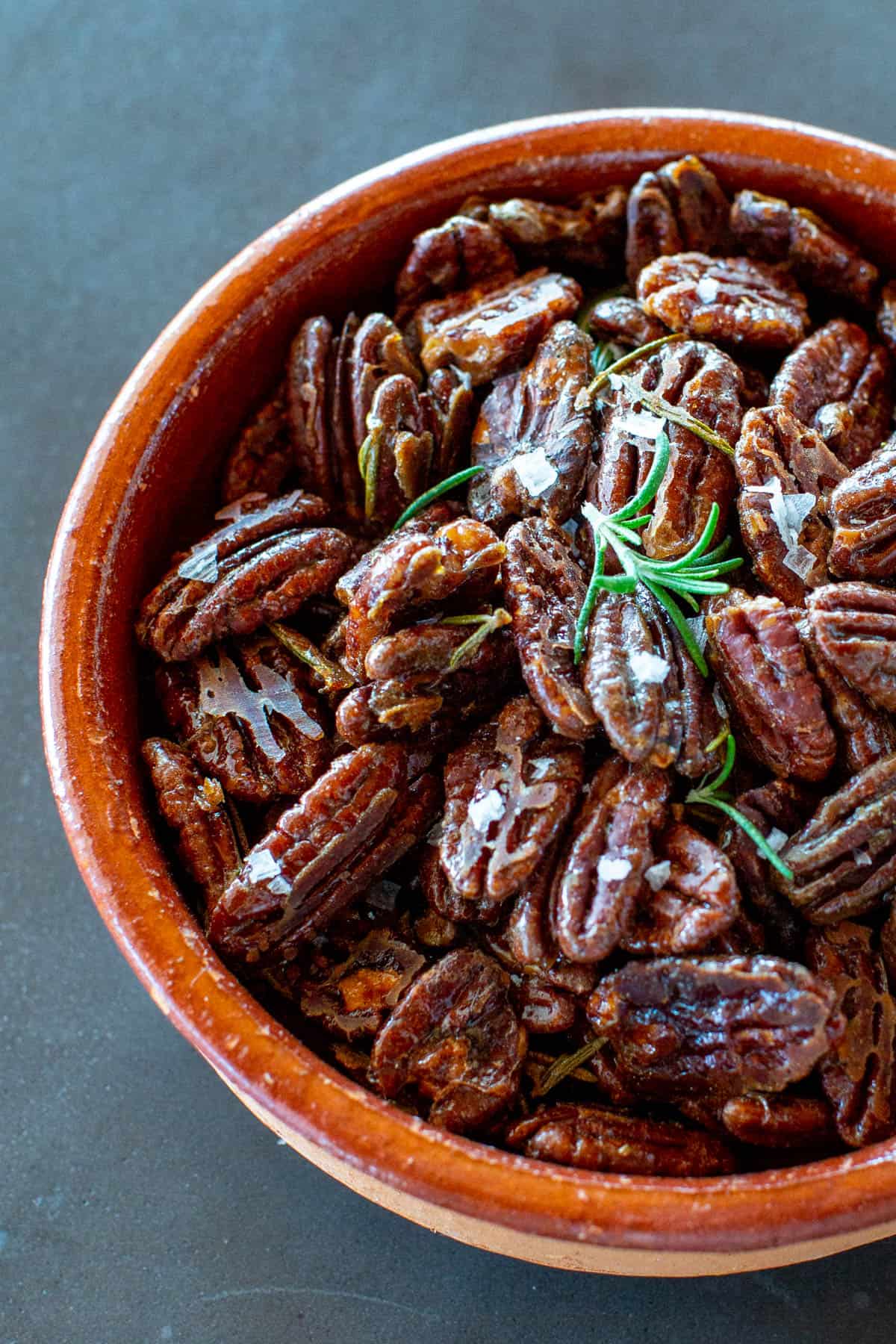 Maple Rosemary Roasted Nuts - Flavor the Moments