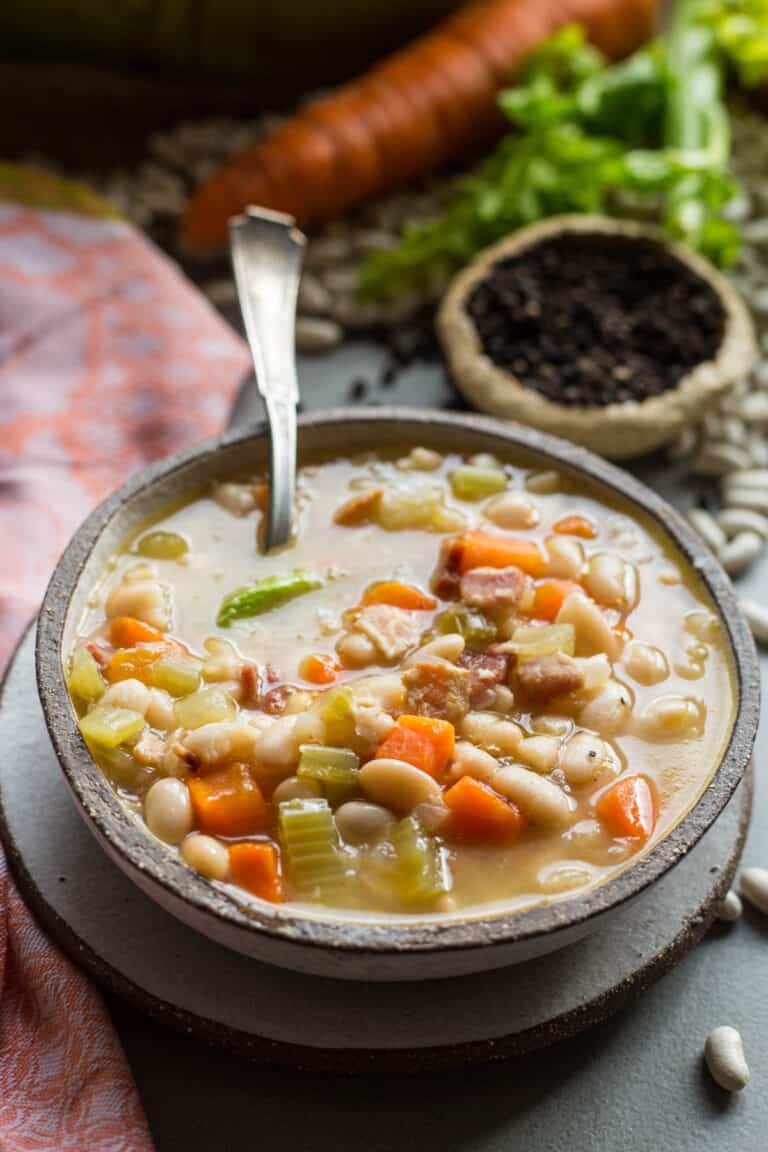 Easy + Inexpensive 5 Ingredient Bean Soup