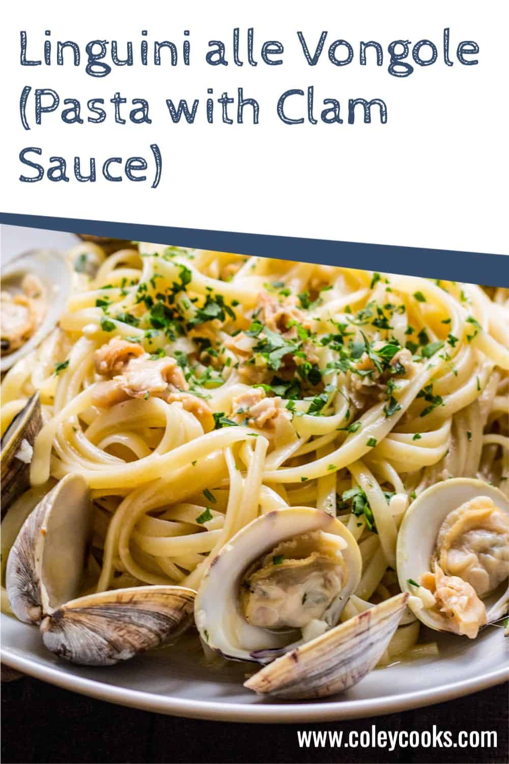 Linguine alle Vongole Pasta with Clam Sauce Coley Cooks