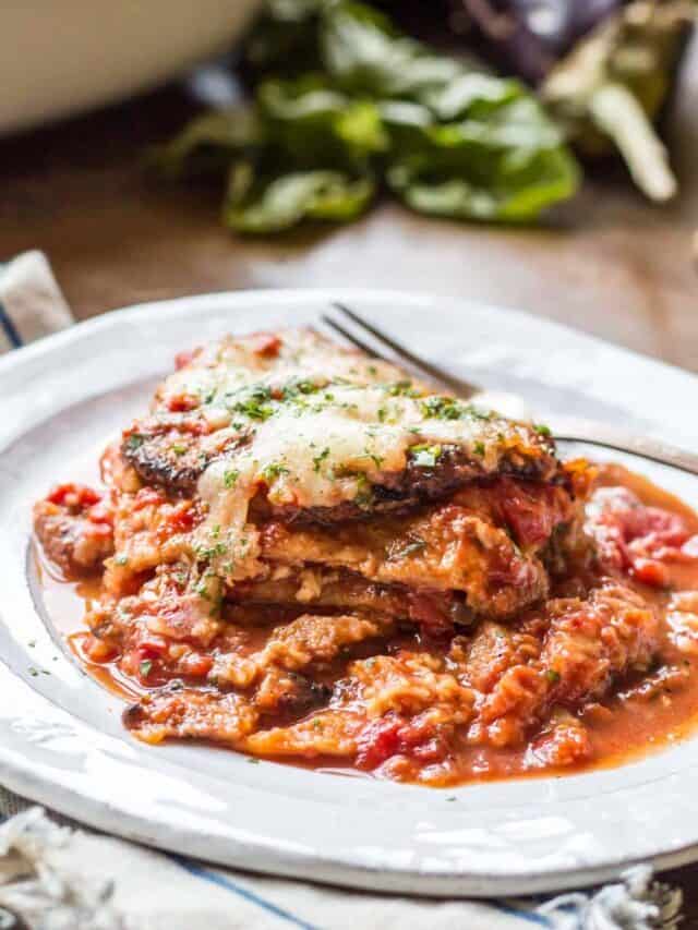 Easy Baked Eggplant Parmesan Story
