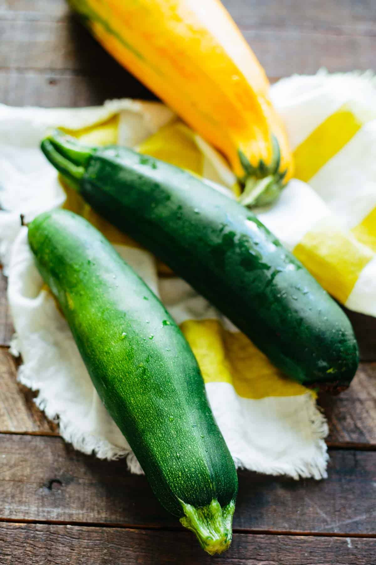 green and yellow zucchini