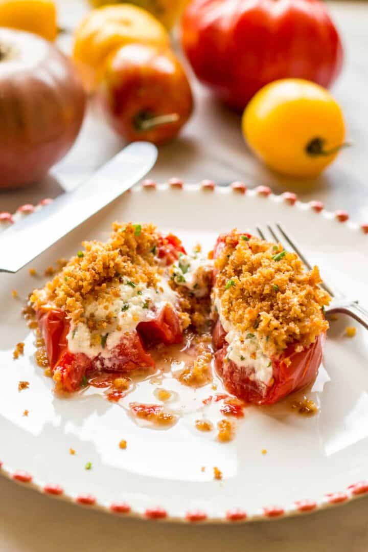Easy Baked Goat Cheese Stuffed Tomatoes Coley Cooks