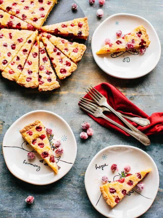 Easy Cranberry Tart with Almond Frangipane