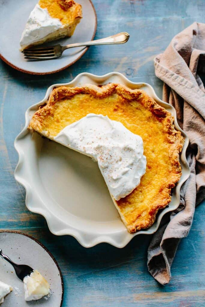 Grandma's Old Fashioned Custard Pie - Coley Cooks