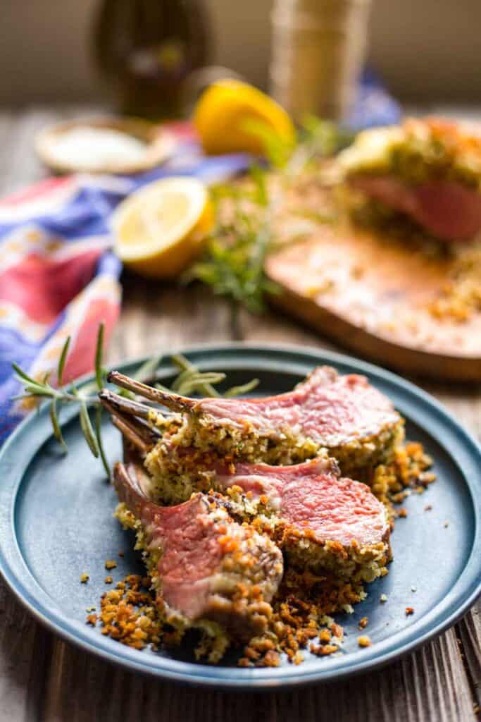 Dijon Herb Crusted Rack of Lamb - Coley Cooks