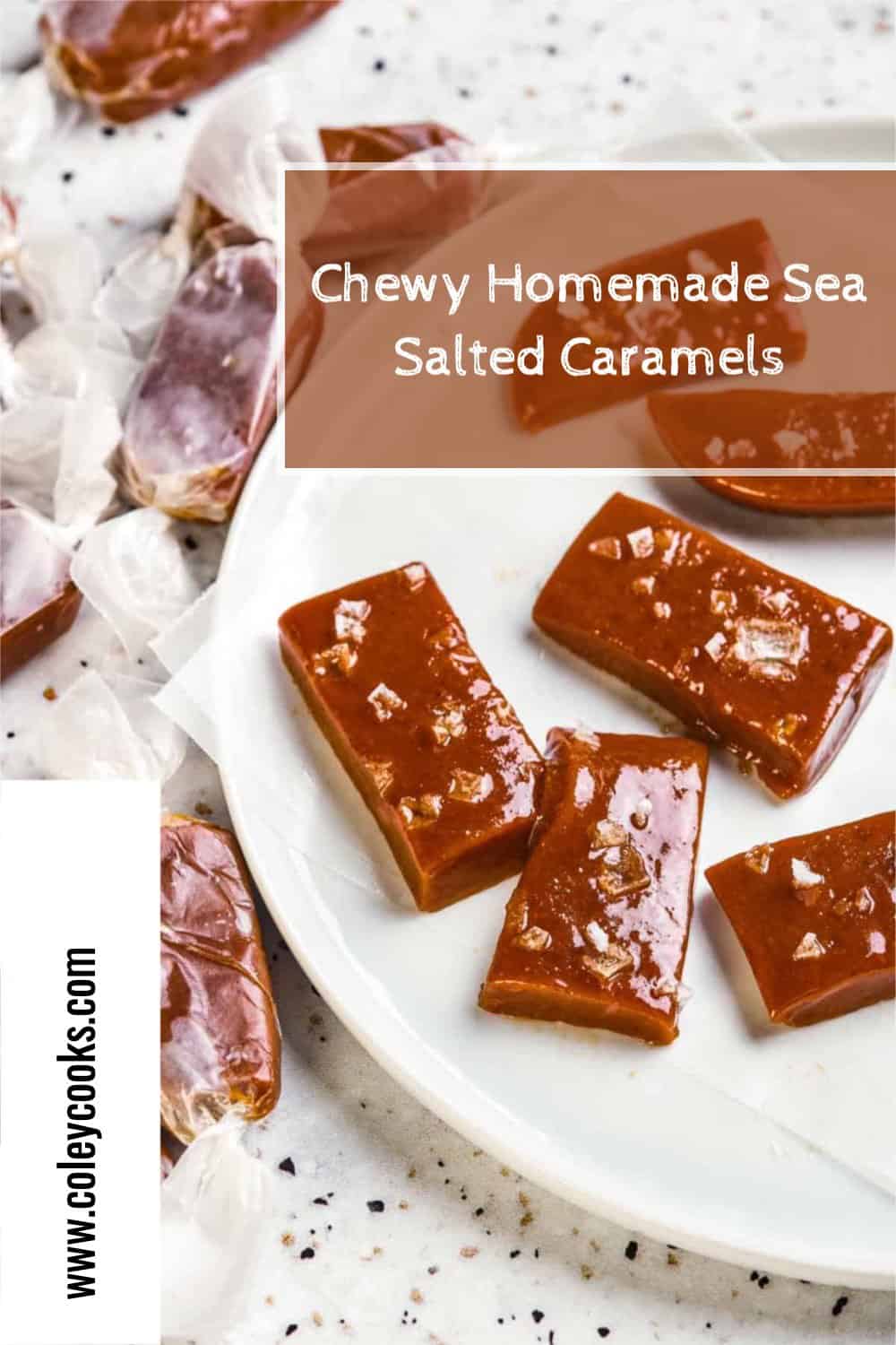 Chewy Homemade Sea Salted Caramels - Coley Cooks