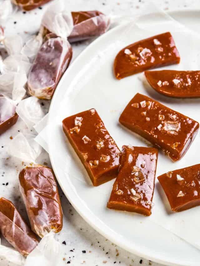 Chewy Sea Salted Caramels