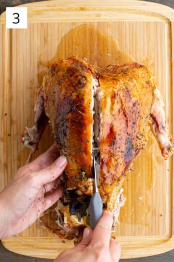 How to carve turkey breast.