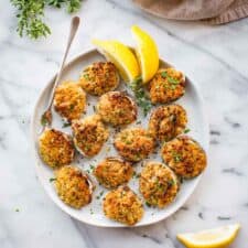 New England Style Baked Stuffed Clams - Cooking With Books