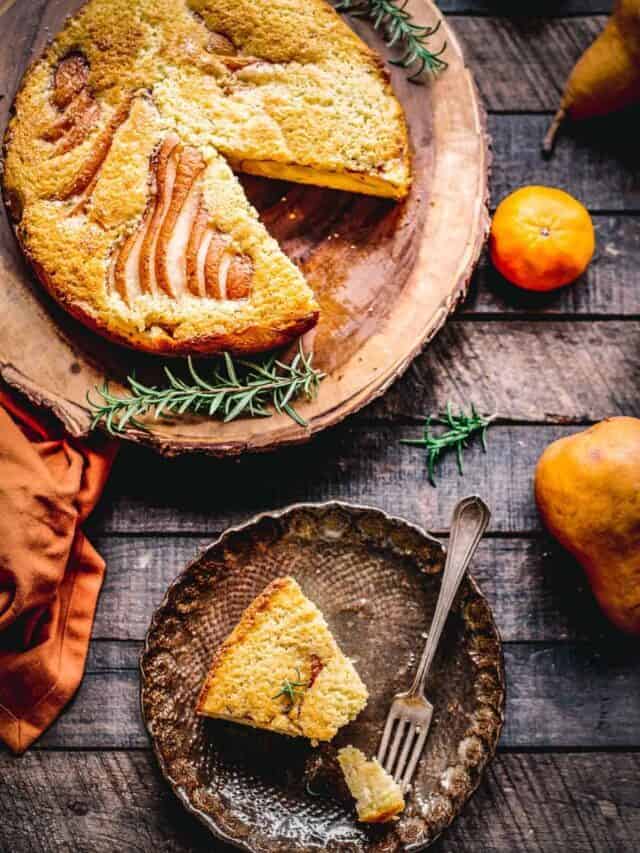 Ricotta Cake with Pears