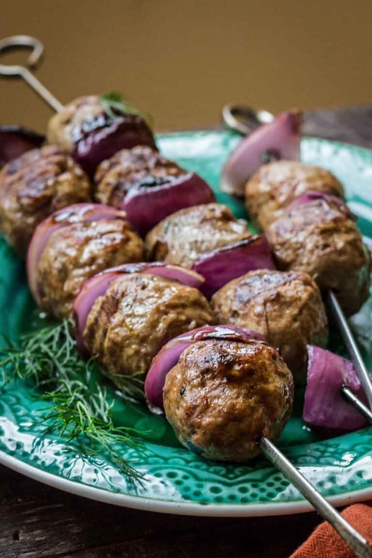 Easy Grilled Lamb Meatballs