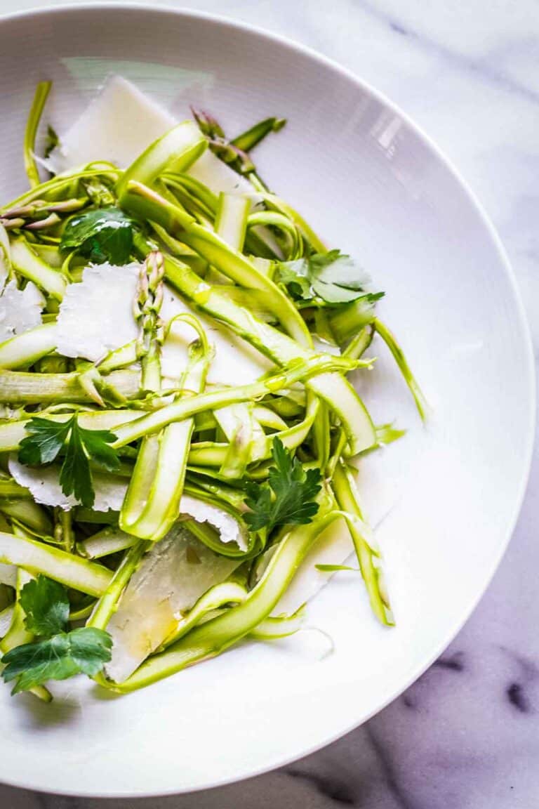 Easy Shaved Asparagus Salad Recipe with Pecorino Romano