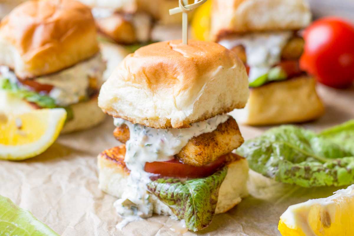 Blackened Fish Sliders